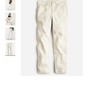 J Crew - High-rise full-length '90s classic-straight jean in ecru